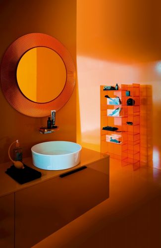 K BY LAUFEN зеркало круглое 780 мм orange в Анапе