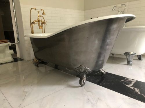 Чугунная ванна Goldman Element Loft 168x78x44x60 на лапах, с хромированным сифоном в Анапе