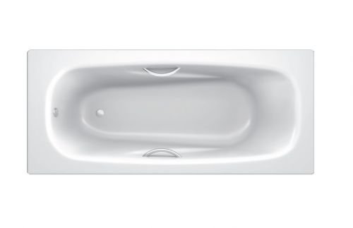 BLB UNIVERSAL ANATOMICA Ванна стальная 170*75, белая, с отверстиями для ручек в Анапе
